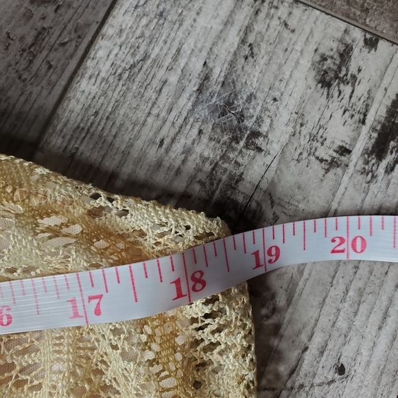 Stilettos Ombre Orange & Yellow Patterned Maxi Lace Women's Dress Size Large EUC - Picture 14 of 14